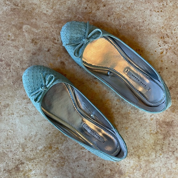 Zara light blue ballet flats - Picture 4 of 5